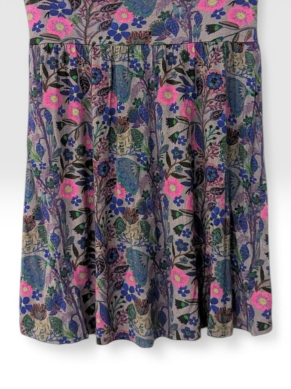 NATURAL LIFE Pink, Blue & Green Floral Mini Skirt - Picture 3 of 5